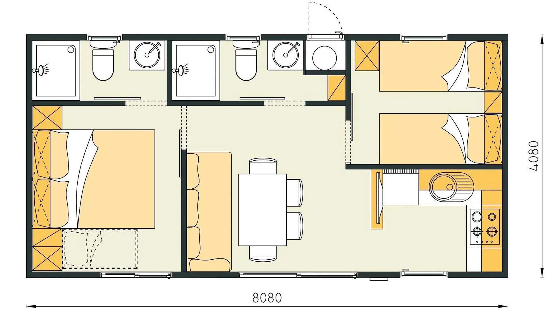 Eurocamp Mobile Homes At Campsite Park Umag