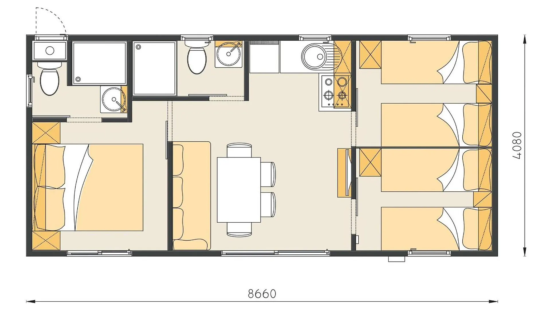 Eurocamp Mobile Homes At Campsite Park Umag Holiday park
